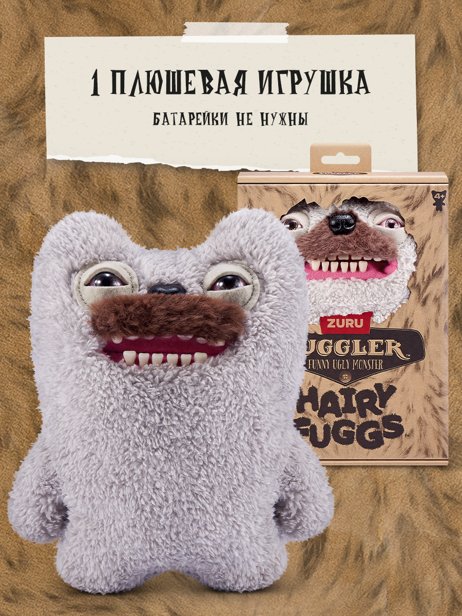 Мягкая игрушка FUGGLER Мистер Усач Волосатики 24 см - фото 4