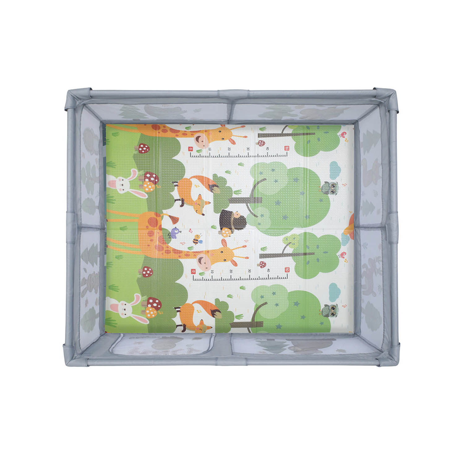 Манеж BabyCare Fancy 150х180 YP02 серый - фото 4
