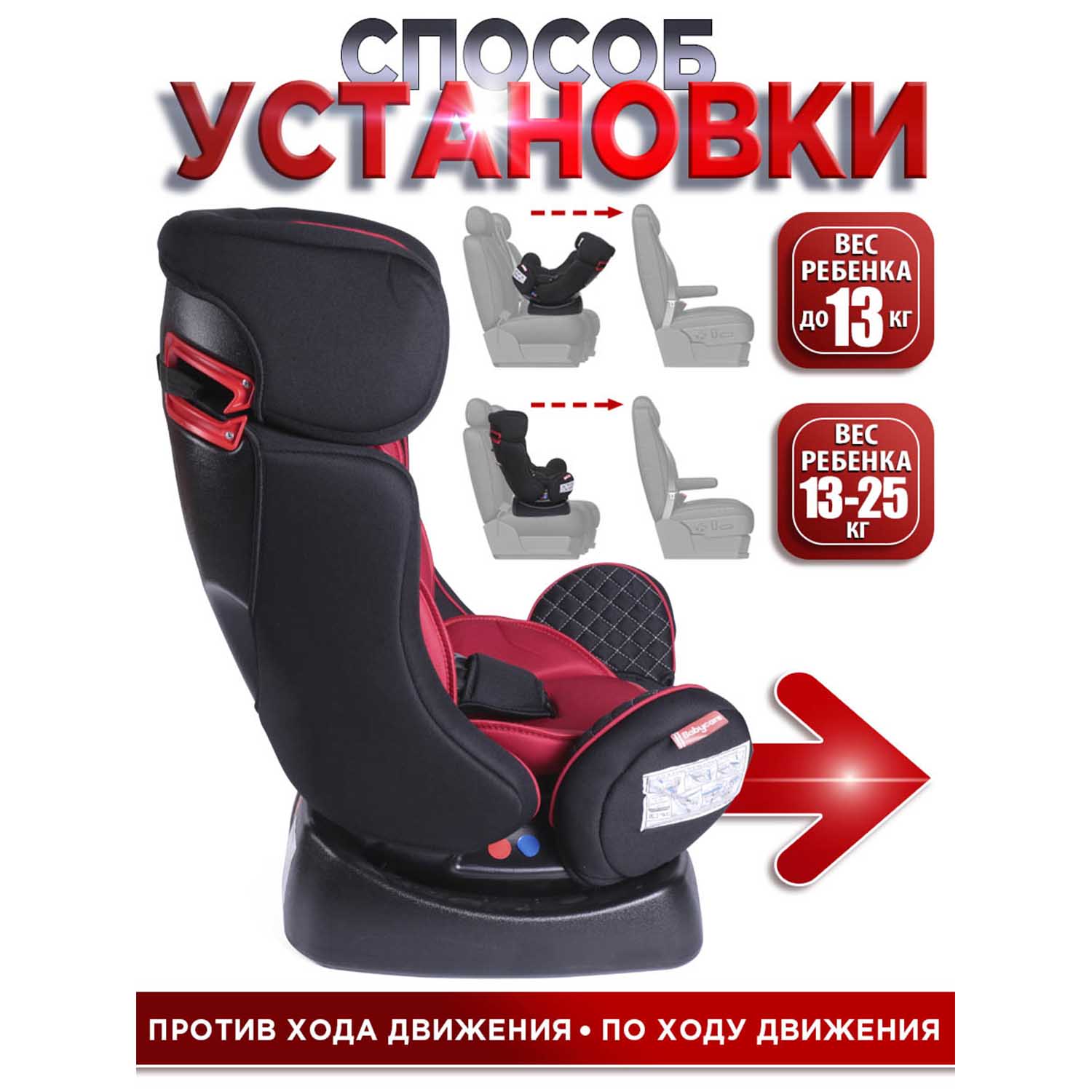 Автокресло BabyCare Nika 0+/1/2 (0-25 кг) - фото 8