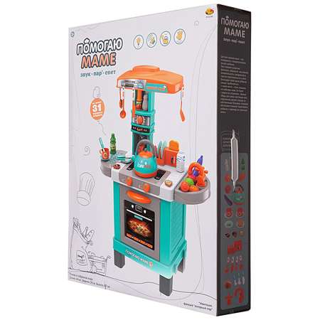 Игрушечная кухня Abtoys с аксессуарами: 31 шт.
