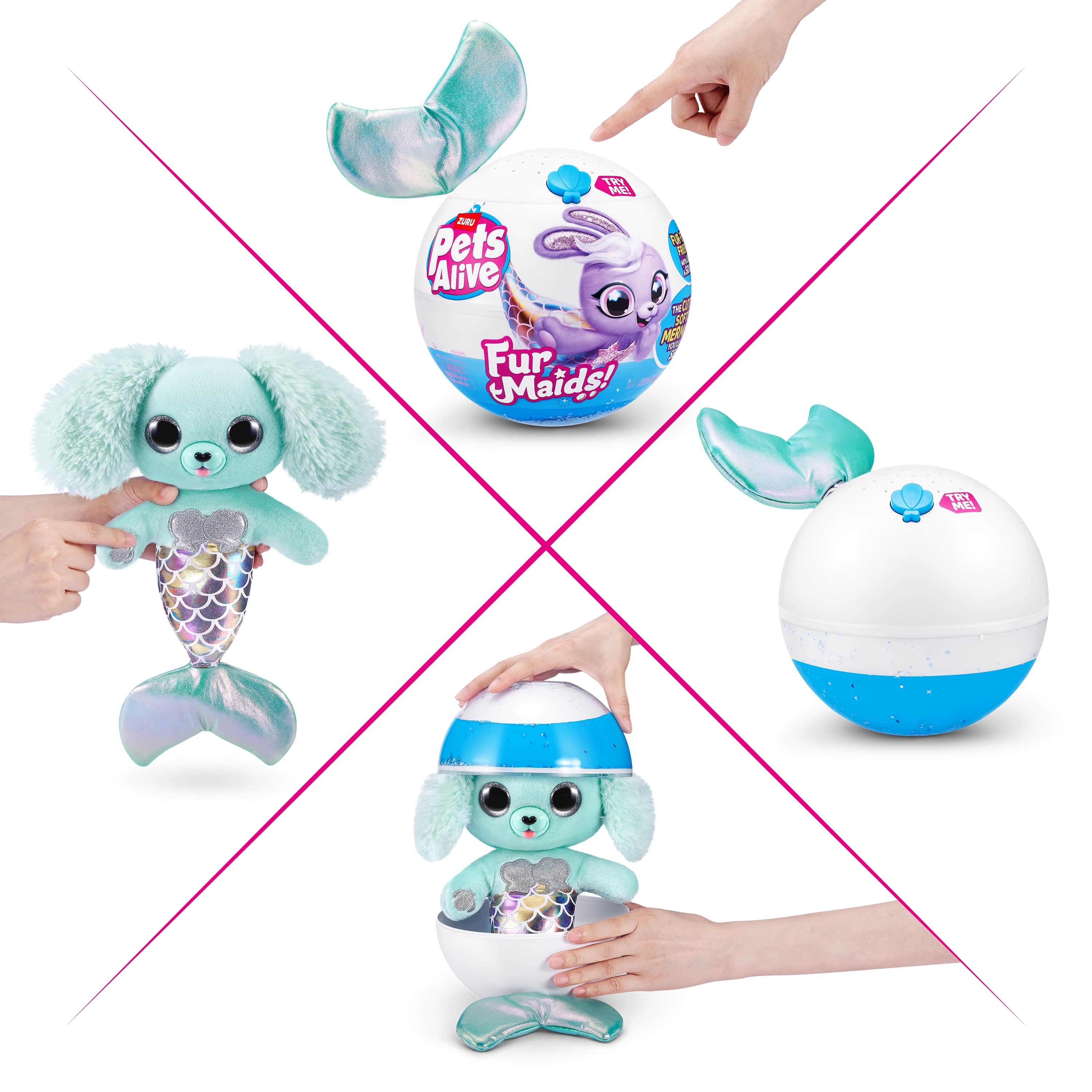 Игровой набор Zuru Pets Alive Интерактивная русалочка в ассортименте - фото 9
