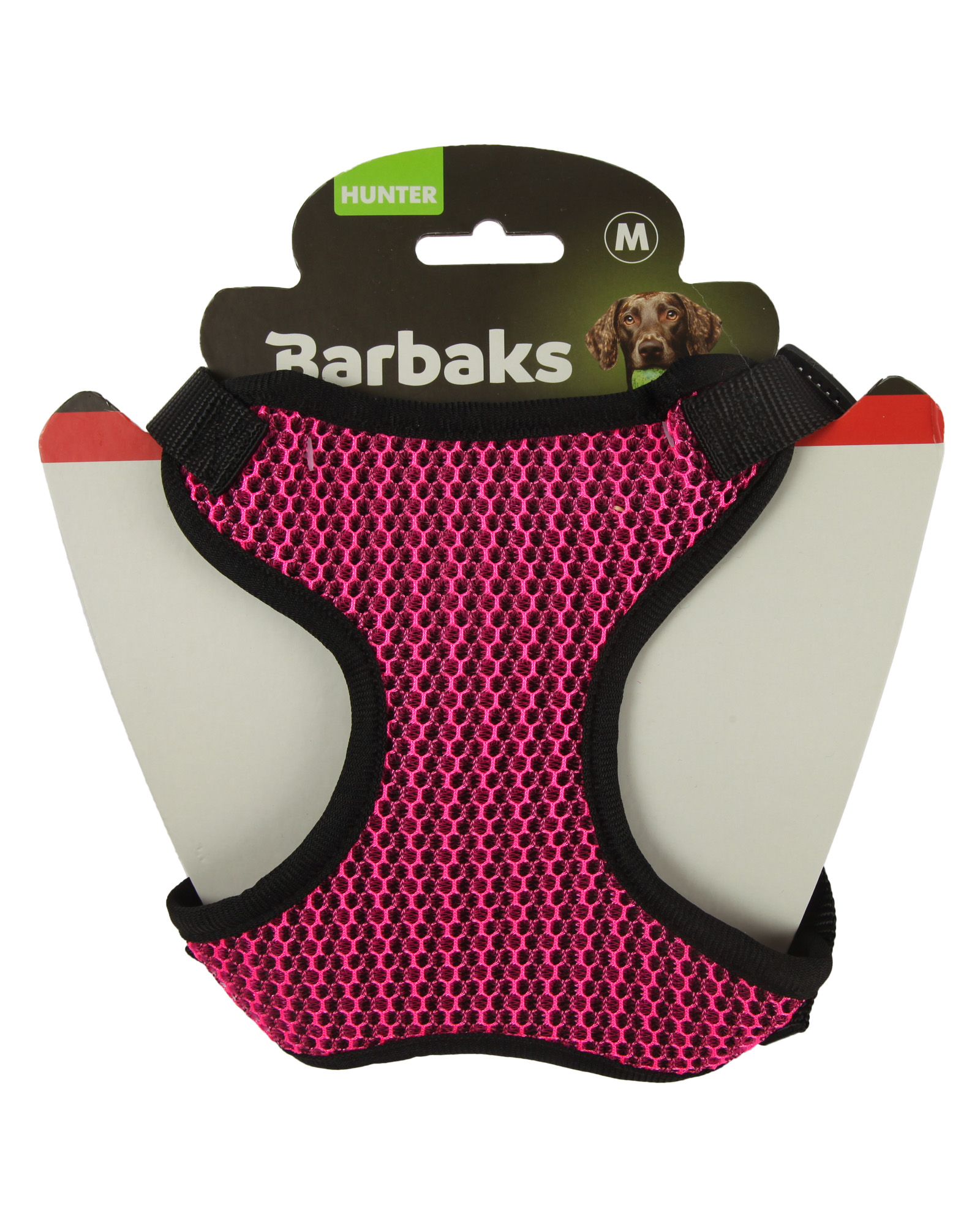 Шлейка-жилетка для собак Barbaks Розовая сетка М - фото 6