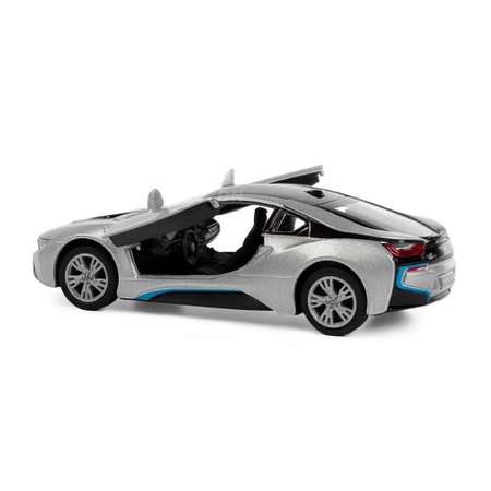 Автомобиль KINSMART BMW I8 1:36 серебристая