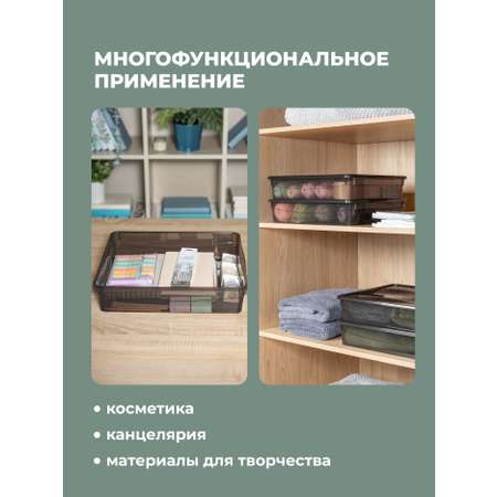 Ящики для хранения Бытпласт Кристалл 3шт по 9л