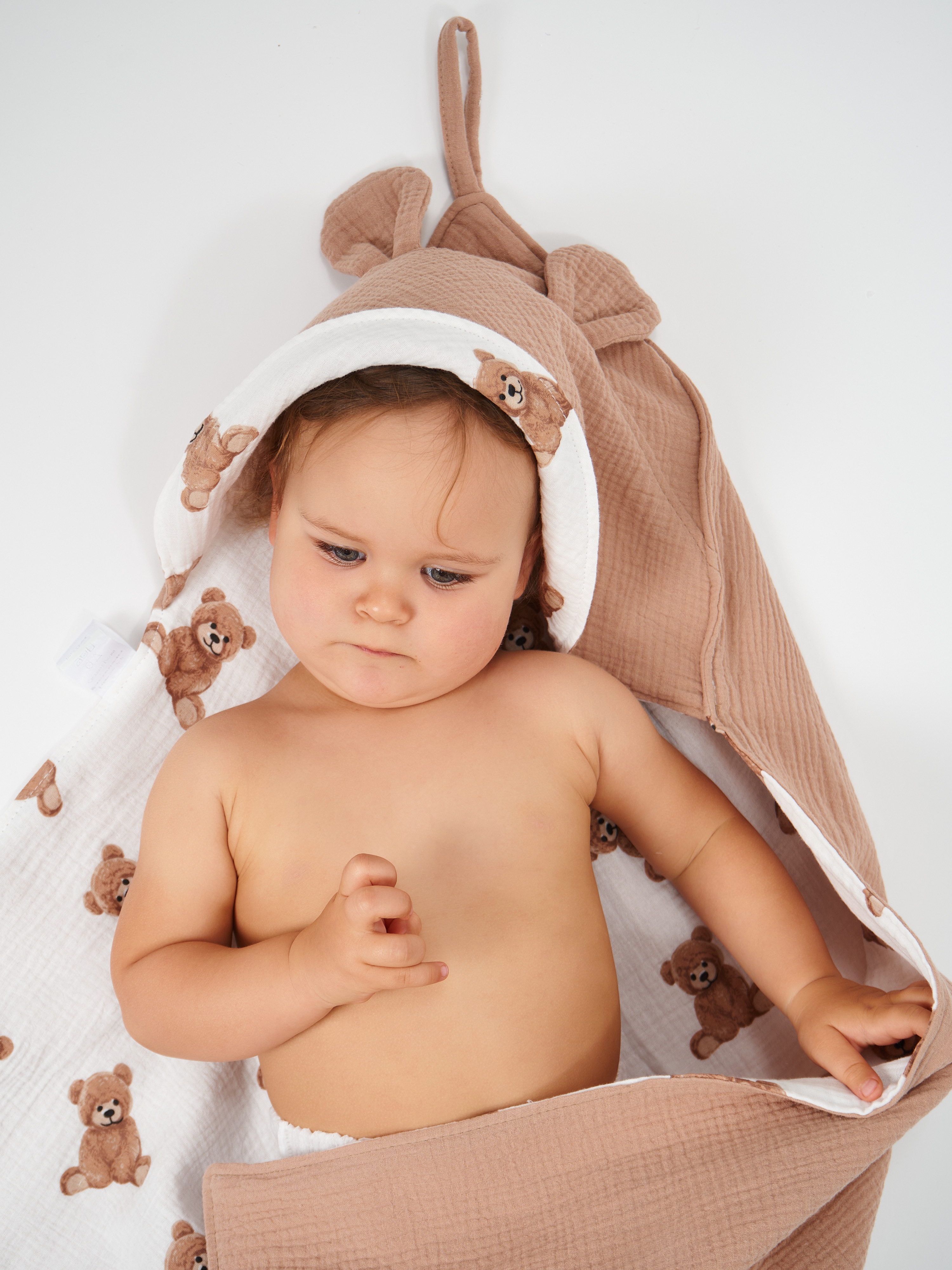 Полотенце Loo-Loo мишкиушки 95 x 95 см 1 шт. - фото 12