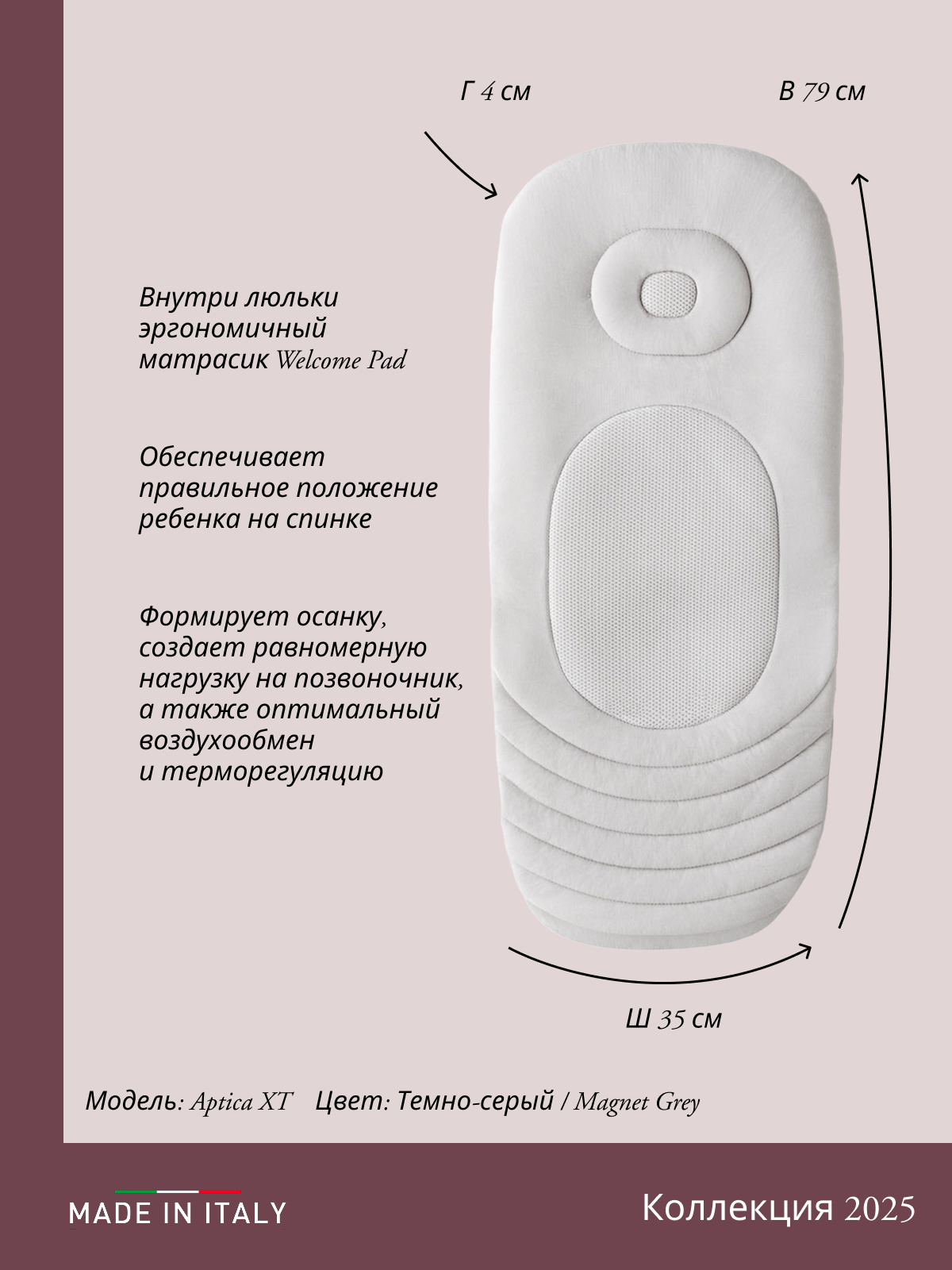 Коляска 3в1 Inglesina серый - фото 36