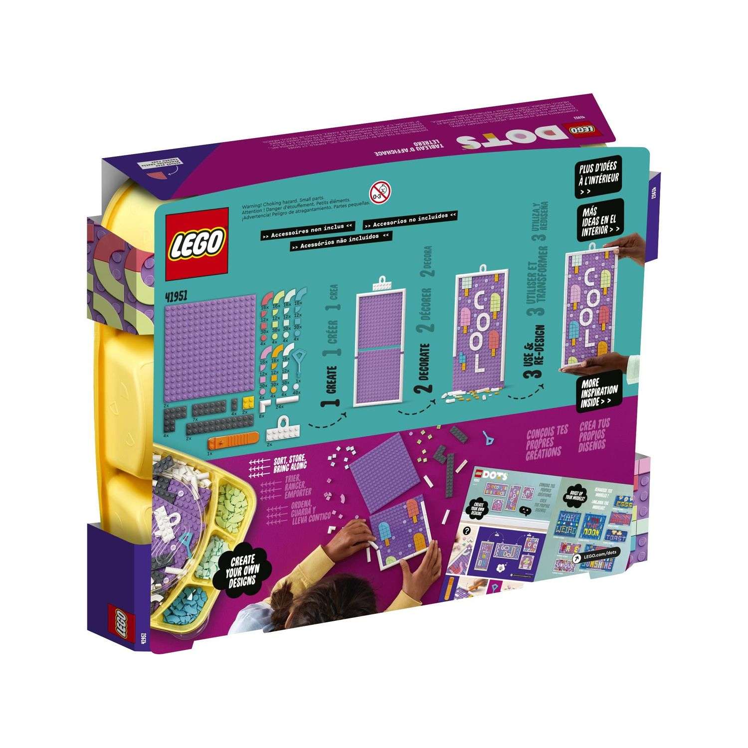 Конструктор LEGO DOTS Доска для надписей блочный - фото 6