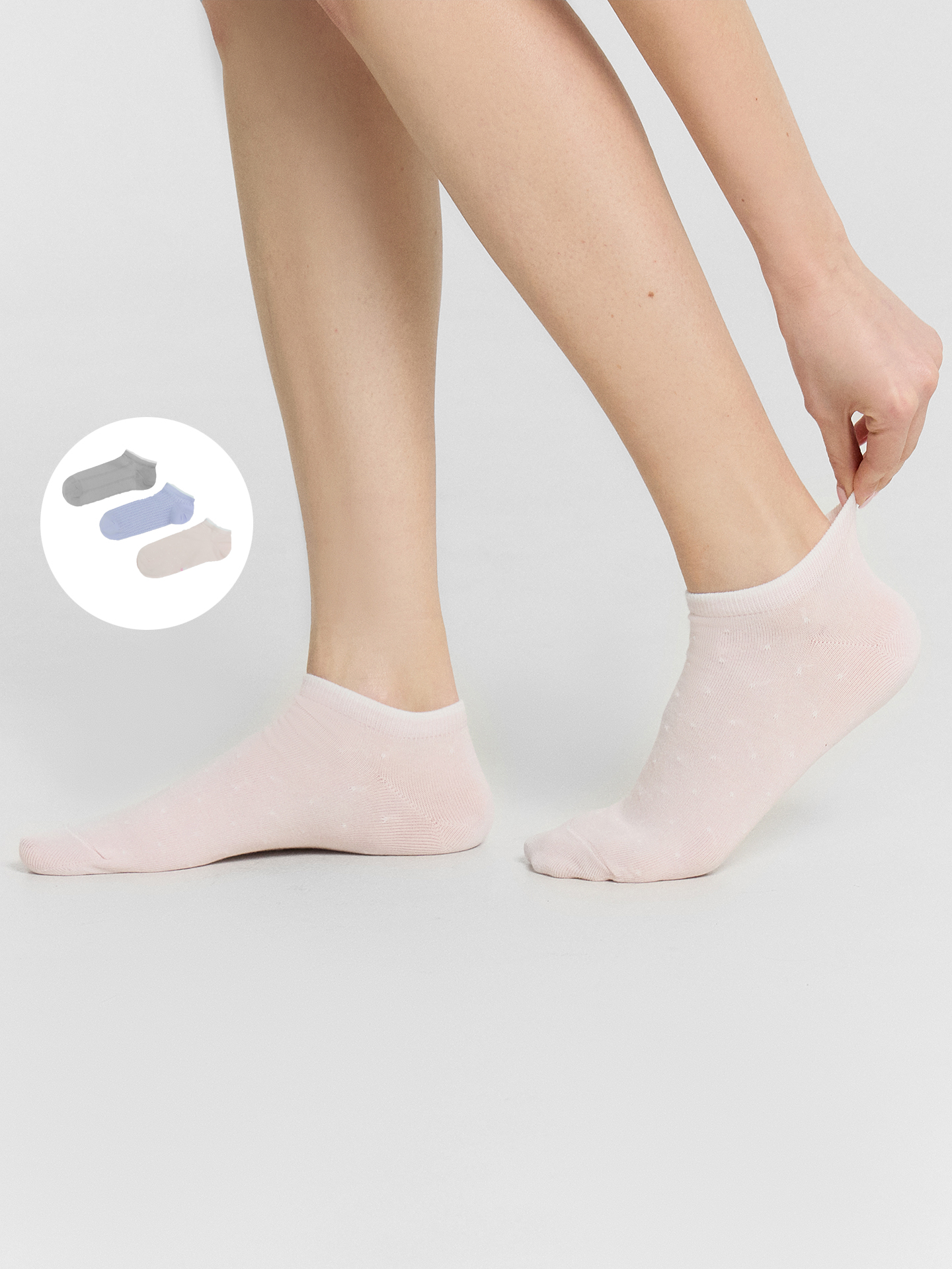 Носки 3 пары Mark Formelle (Марк Формэль) 306A-2003/зефирный /св.лаванда /св.оливка/ - фото 1