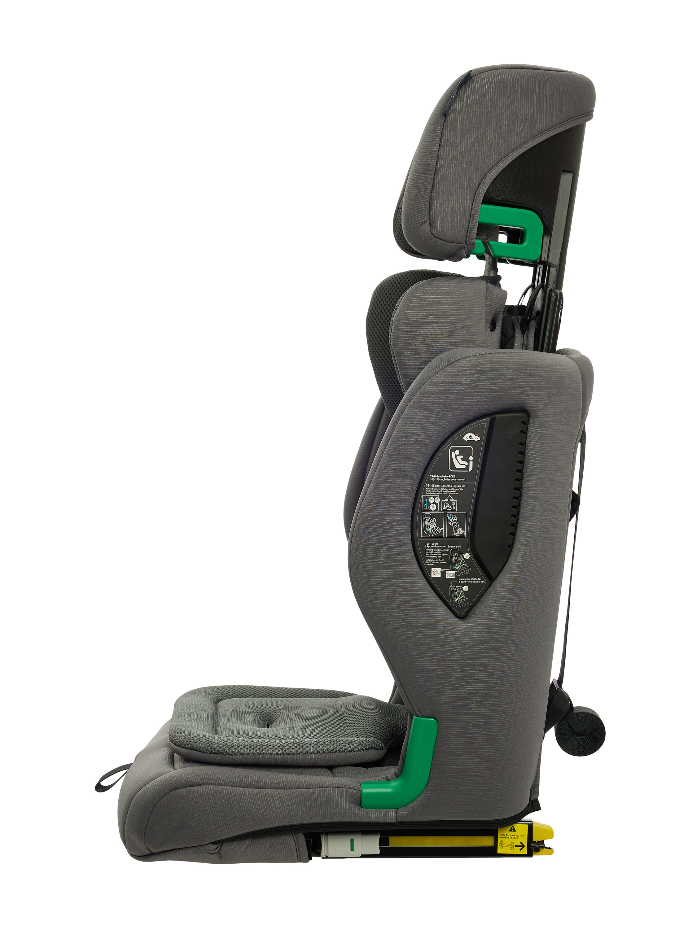 Автокресло BabyGo Flex Isofix 0+/1/2/3 (0-36 кг) серый - фото 9
