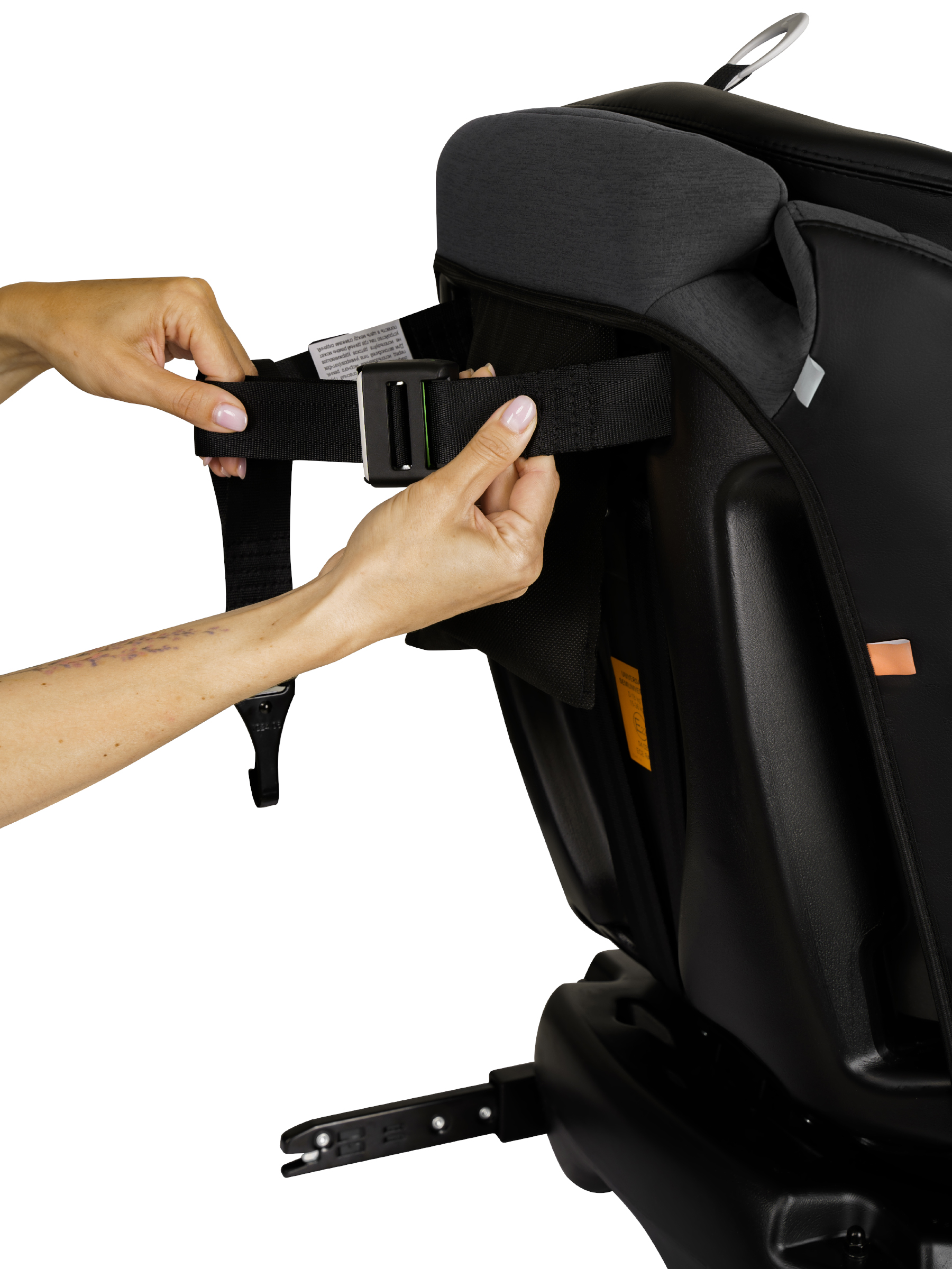 Автокресло Indigo Jovola Fuller сер.-черная кожа Isofix 0+/1/2/3 (0-36 кг) серый - фото 24