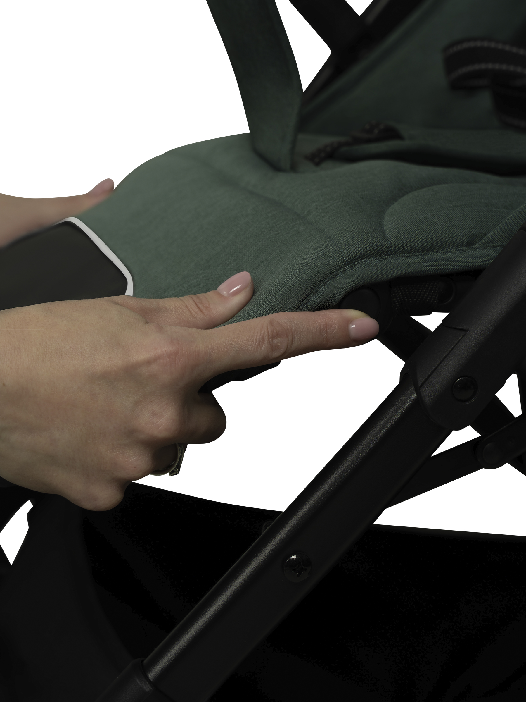 Коляска прогулочная JOVOLA LUNA зеленый-серый - фото 27