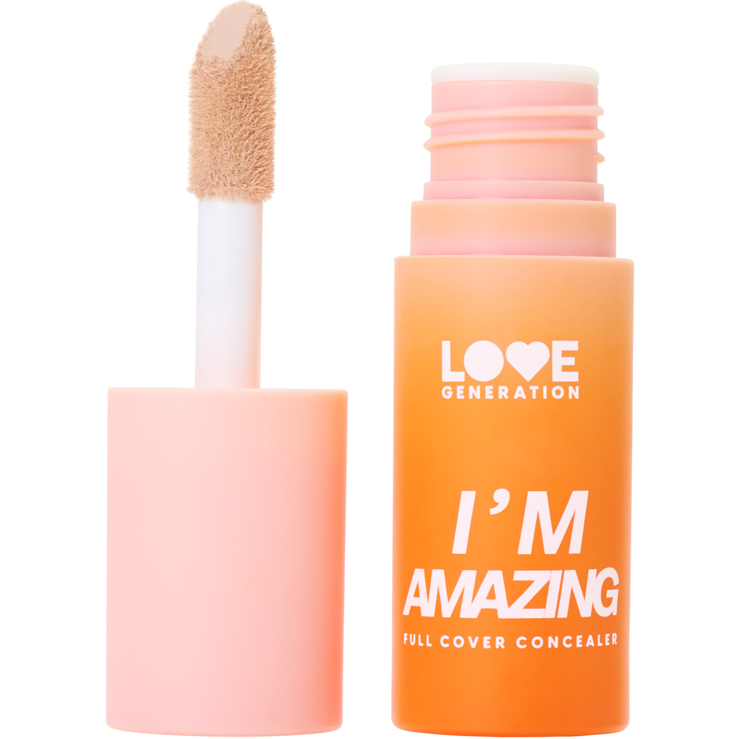 Консилер для лица Love Generation Im Amazing высокая степень покрытия пудровый финиш тон 01 светлый бежевый 5мл - фото 1