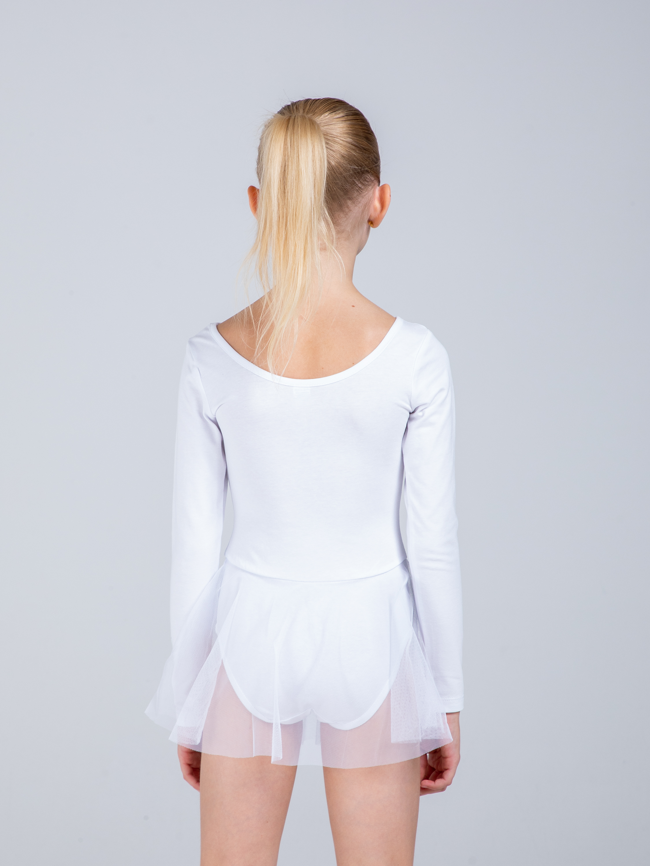 Купальник гимнастический STELLA MODA 26403._белый - фото 14