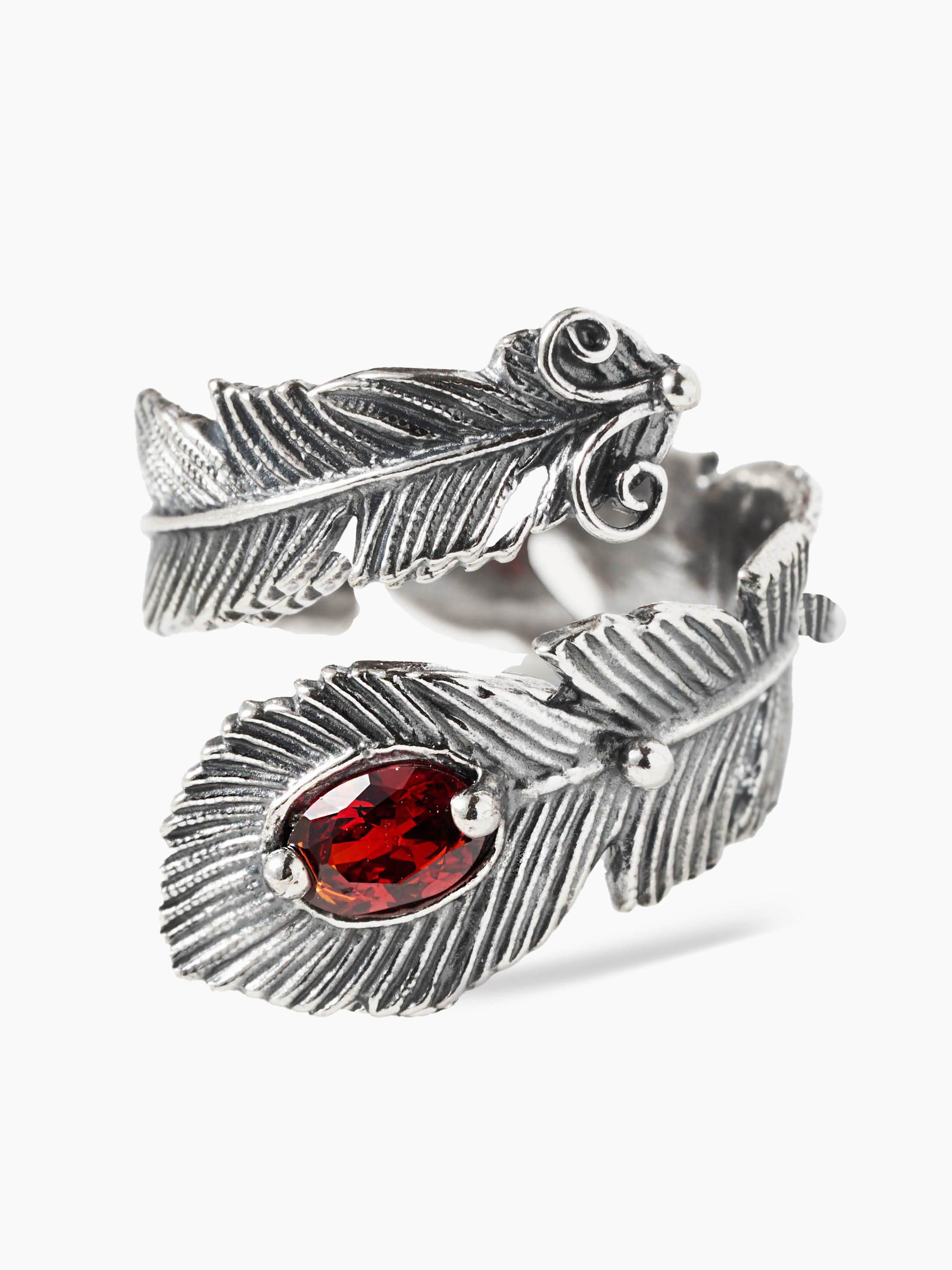 Кольцо Shine and Beauty 80427-205-к-красныйфианит - фото 1