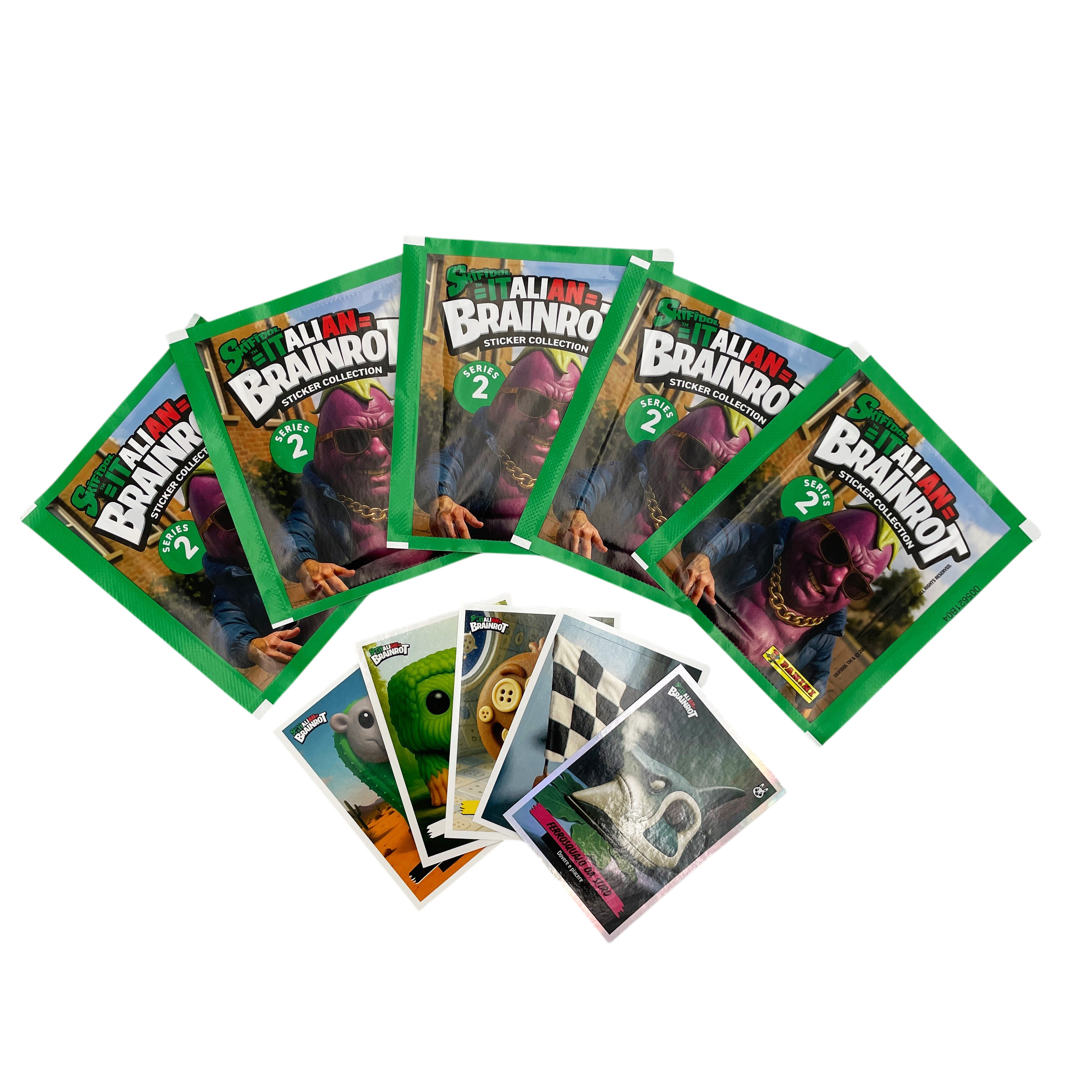 Наклейки Panini Skifidol Brainrot Italy 2026 12 шт. - фото 13