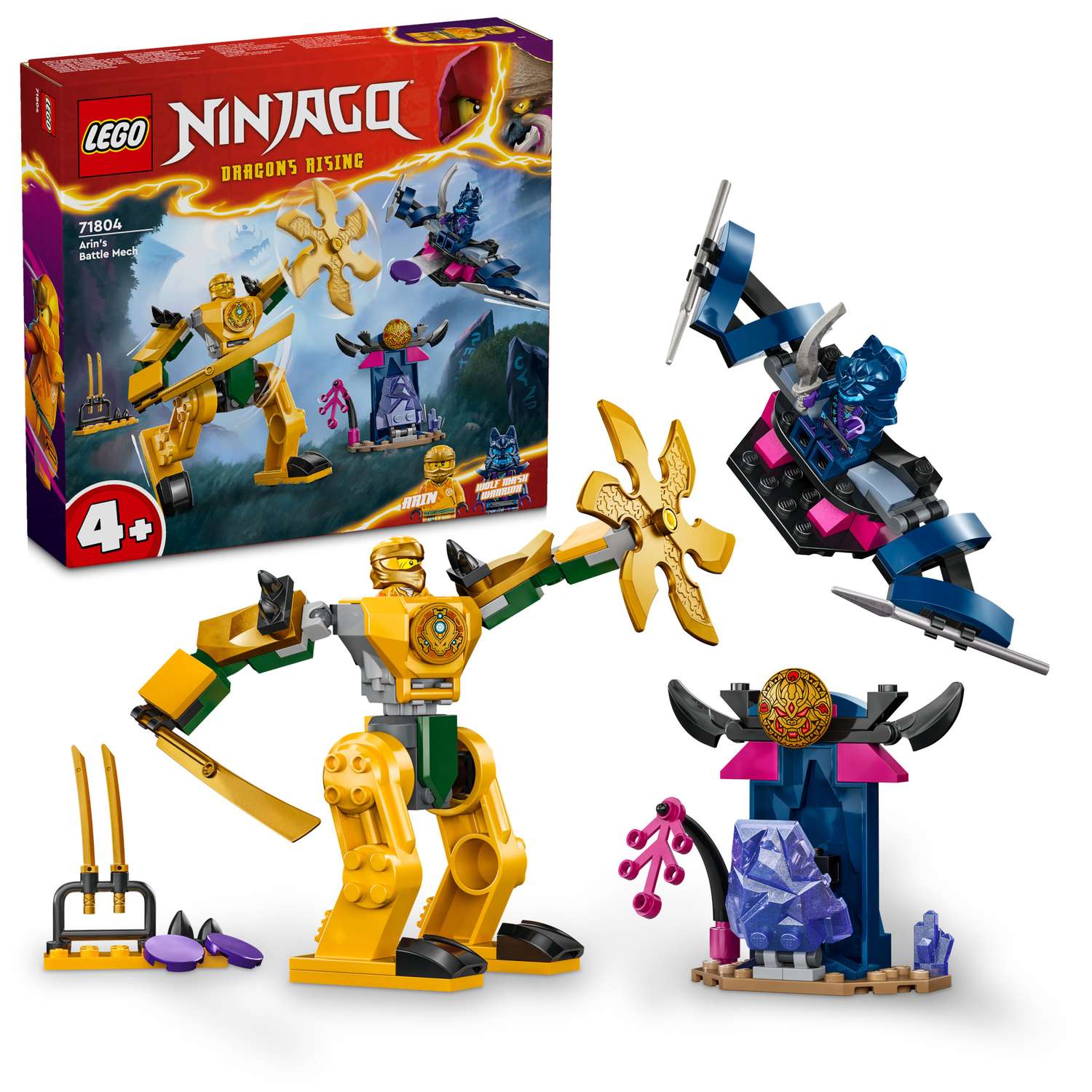 Конструктор LEGO NINJAGO Боевой робот Арина блочный - фото 1