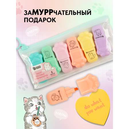 Текстовыделители SCHOOLFORMAT 6 цв.