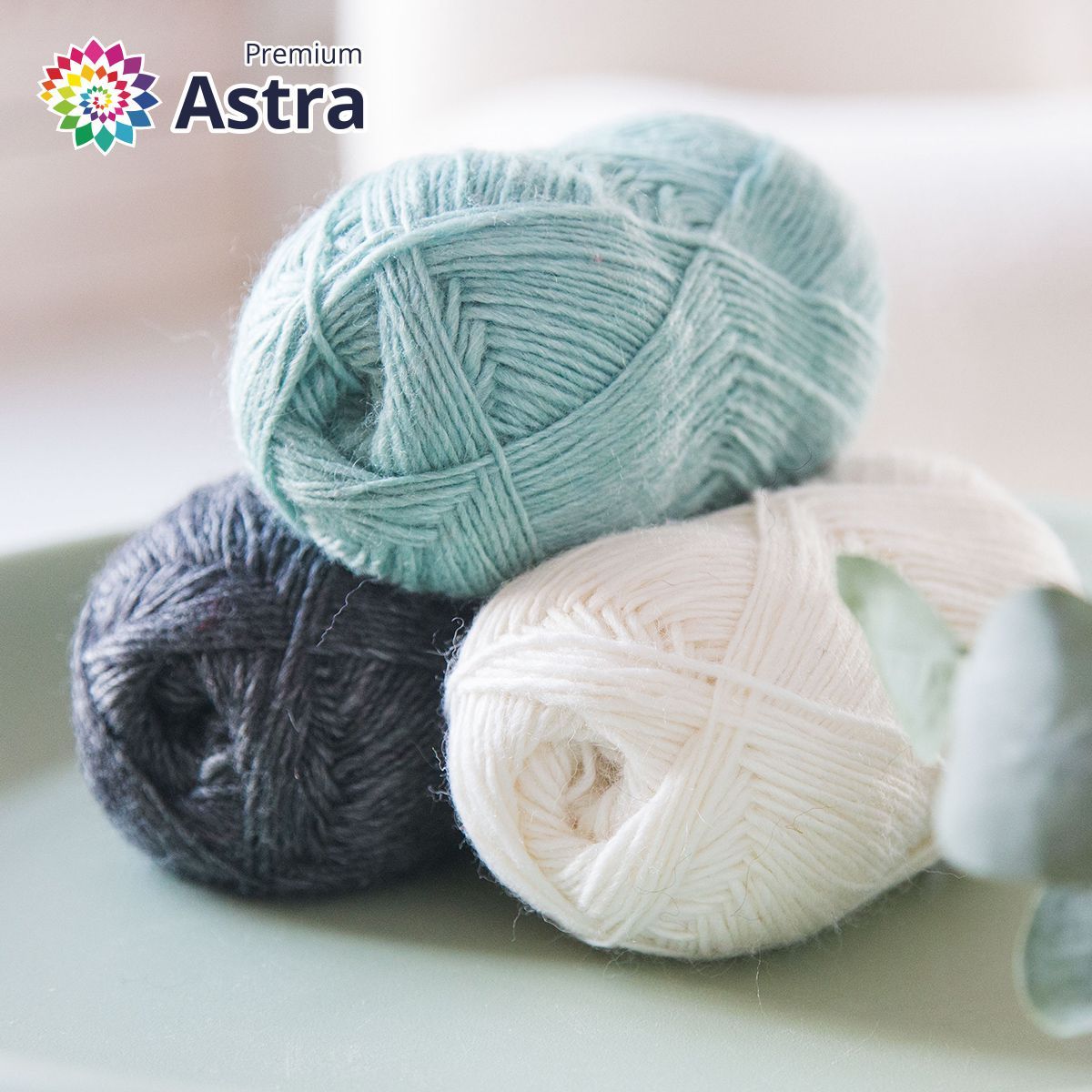 Пряжа Astra Premium Панда Panda шерсть бамбук 100 г 240 м 001 белый 2 мотка - фото 11