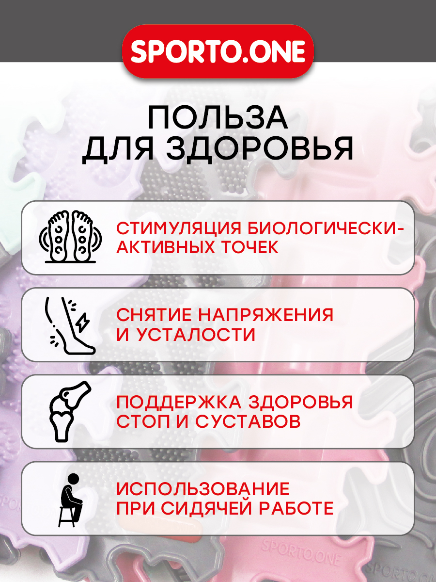 Коврик SPORTO.ONE трансформер Зефир - фото 7