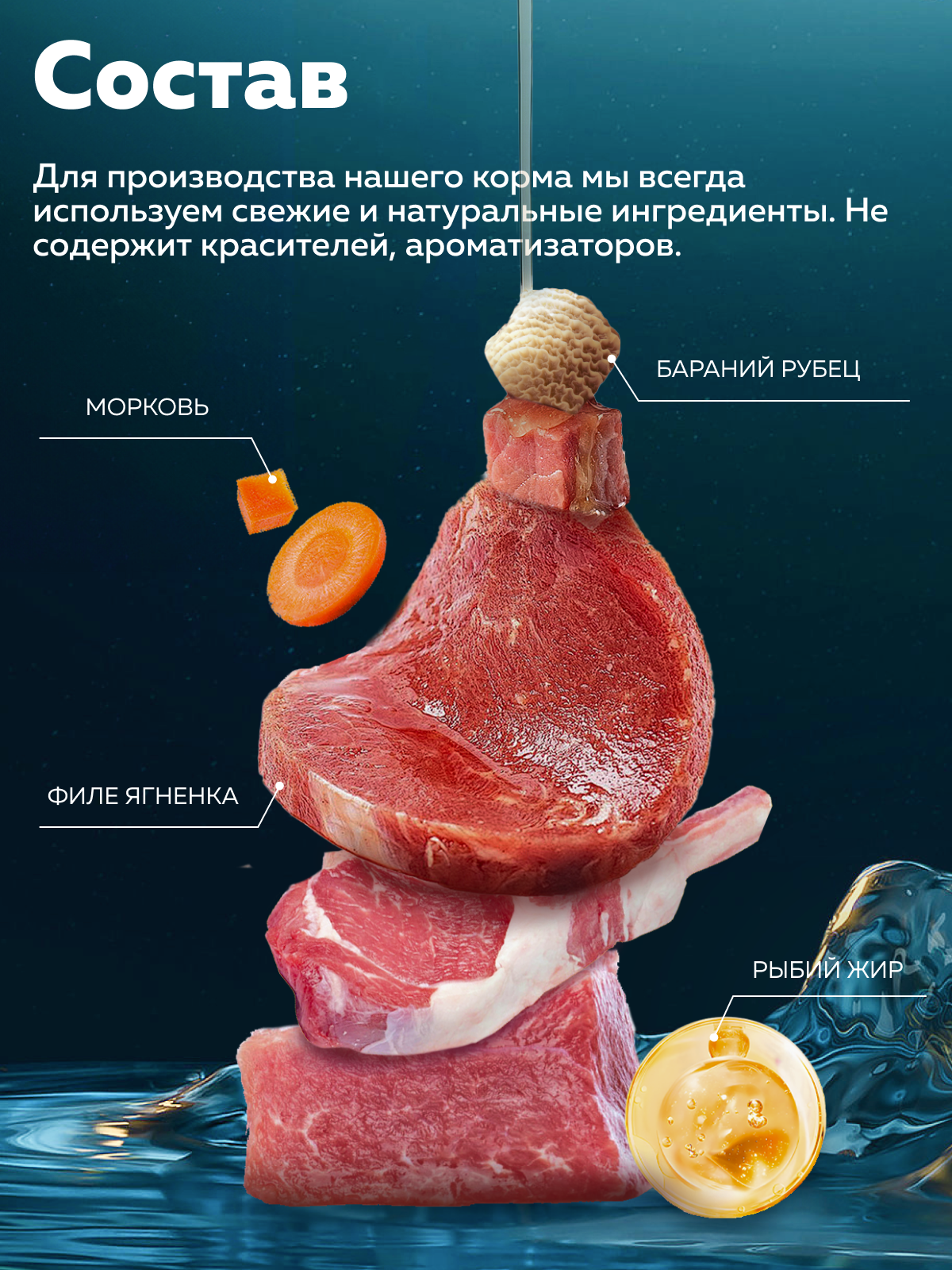 Корм влажный Зоогурман HOLISTIC Ягненок с рисом и овощами, 100 г х 6 шт, - фото 4