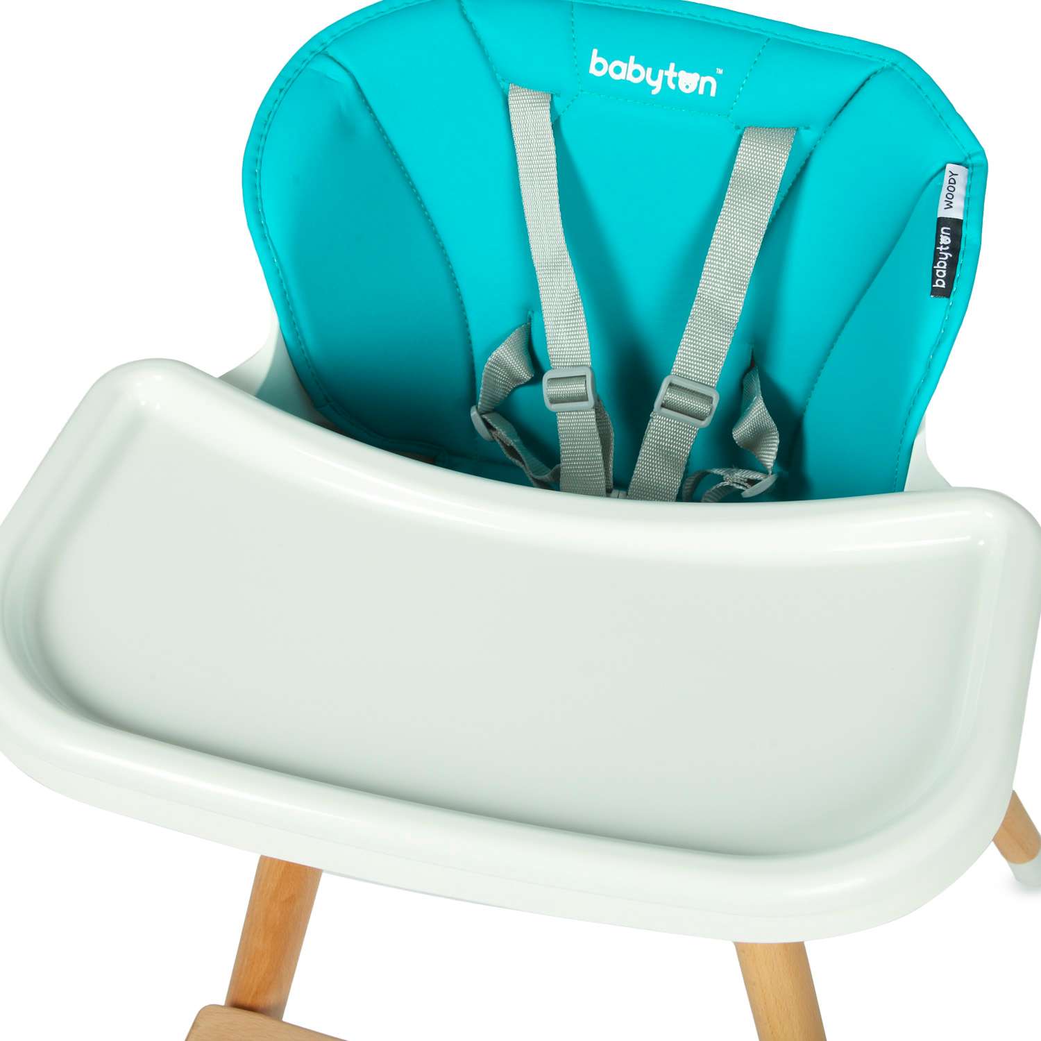 Стульчик для кормления Babyton Woody Turquoise трансформер - фото 9