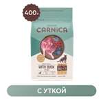 Корм для кошек Carnica 0.4кг с уткой для поддержания здоровья мочевыделительной системы сухой