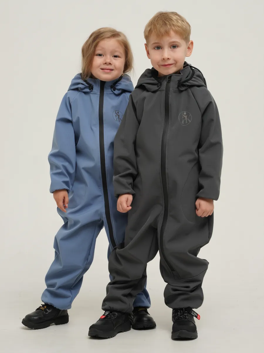 Комбинезон Супер Пупс Комб/сф/окант/серо-голубой - фото 18