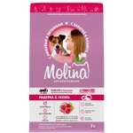 Корм для взрослых собак всех пород Molina сухой с индейкой и лососем 2кг