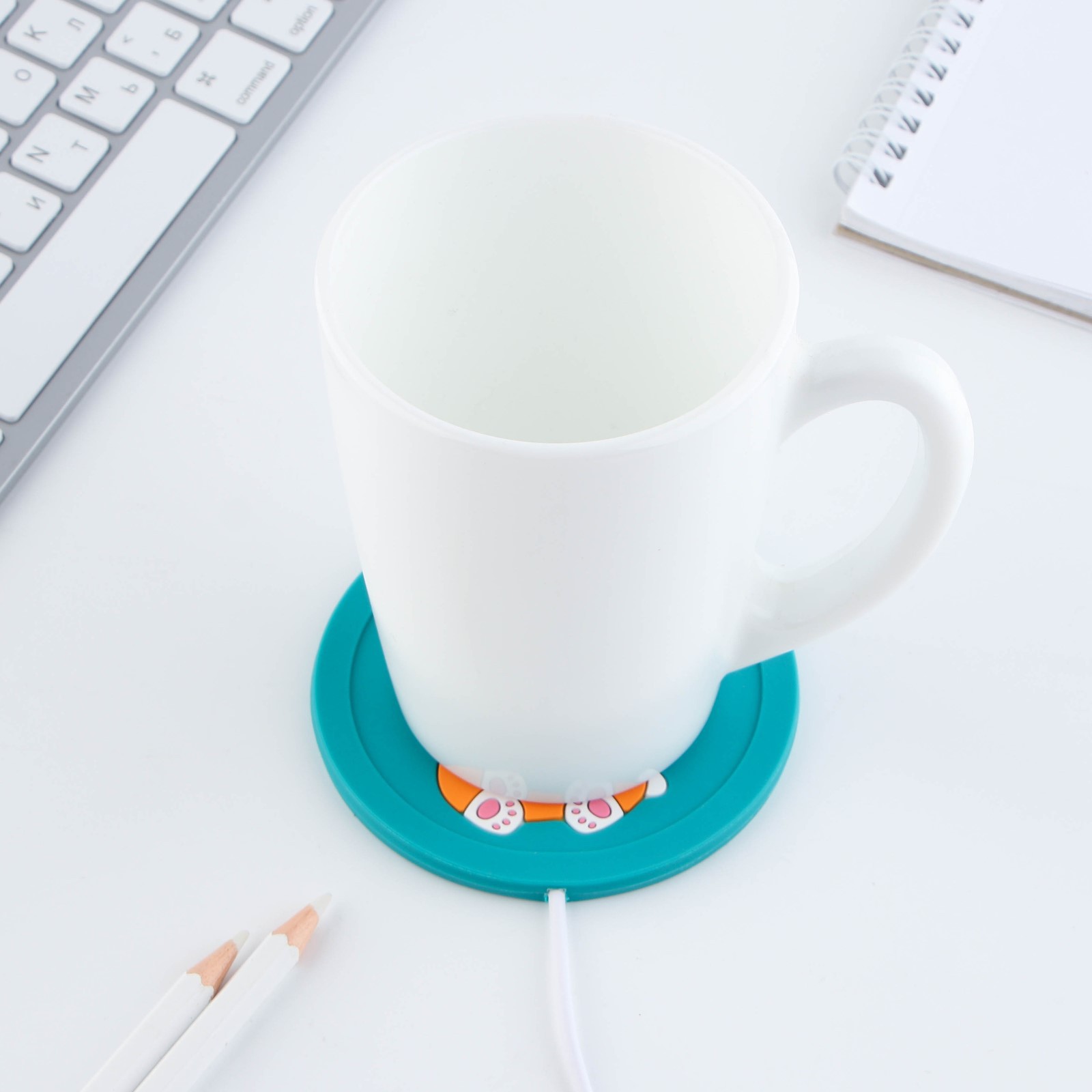Подогреватель Like Me для кружки USB «Корги» 10х10 см - фото 5