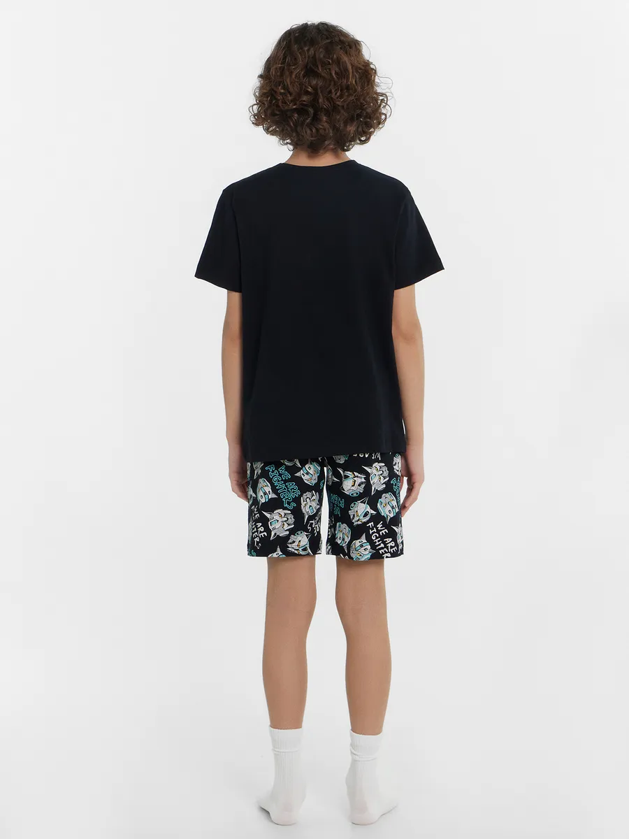 Пижама Mark Formelle (Марк Формэль) 563318/черный +робокоты на черном - фото 3