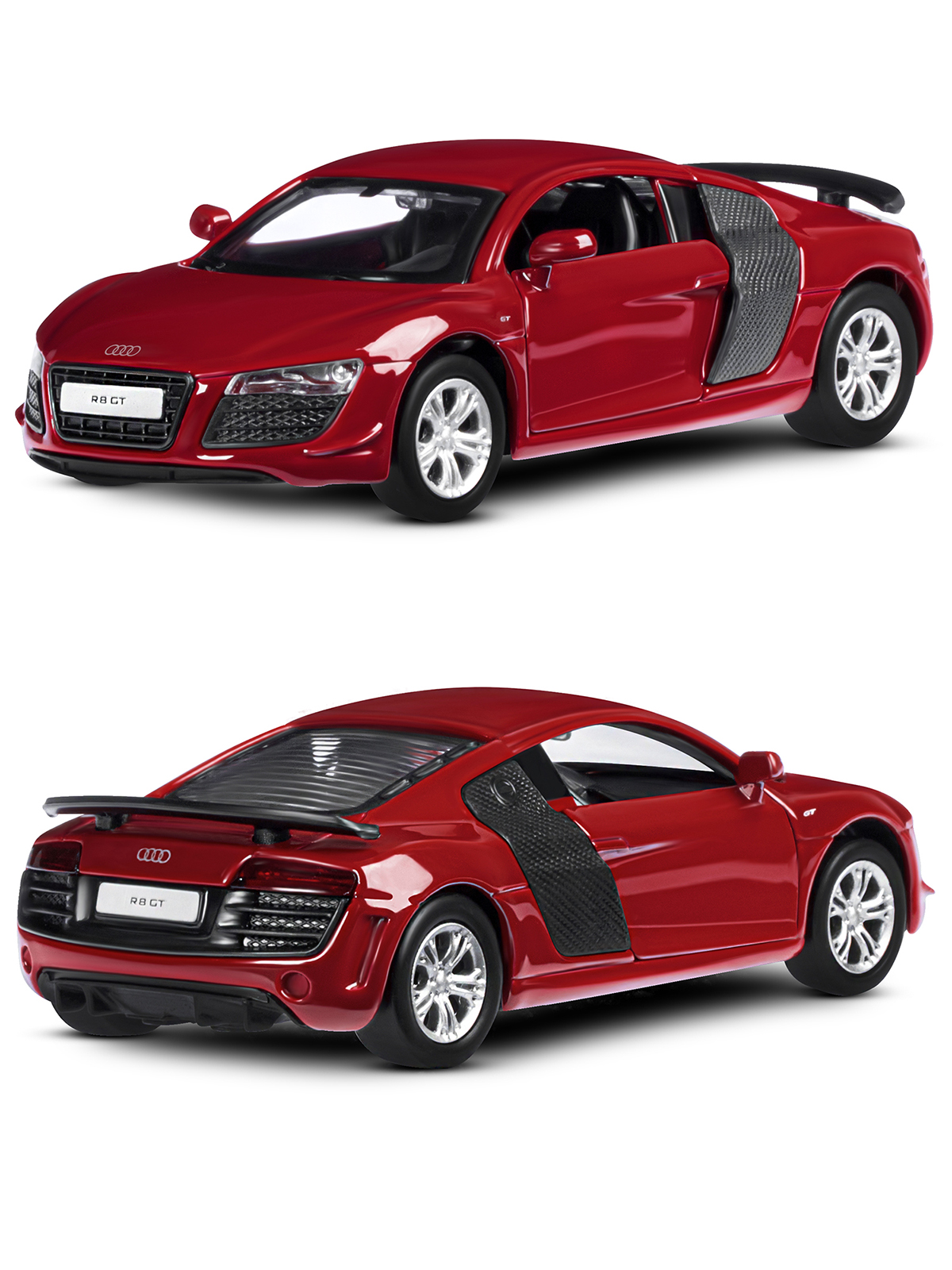 Автомобиль АВТОпанорама Audi R8 GT 1:43 JB1251795 - фото 10