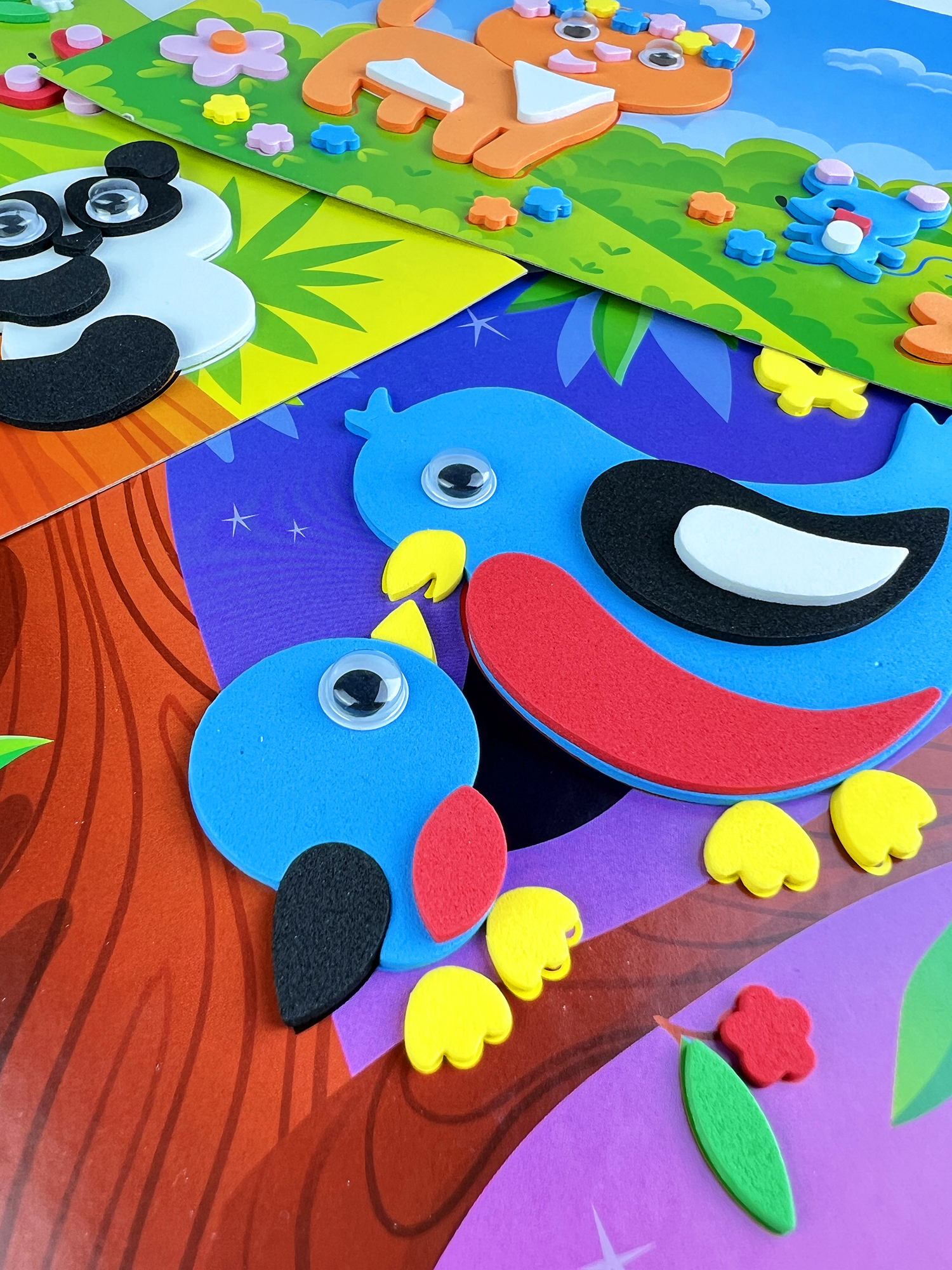 Аппликация Дрофа-Медиа Котенок Панды Птички - фото 10