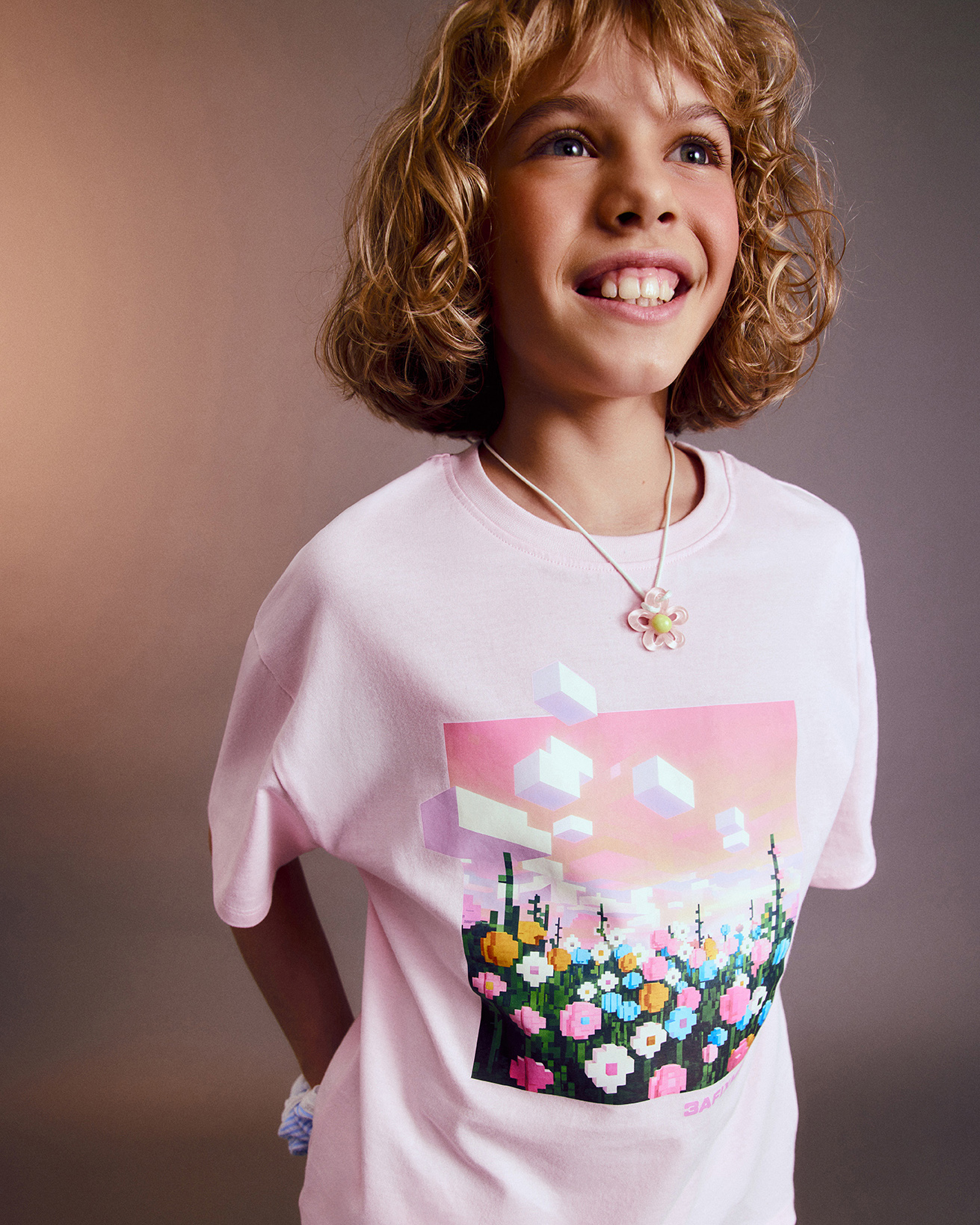 Изображение товара Футболка Futurino Fashion Pink Pixel - розовая, 100% хлопок