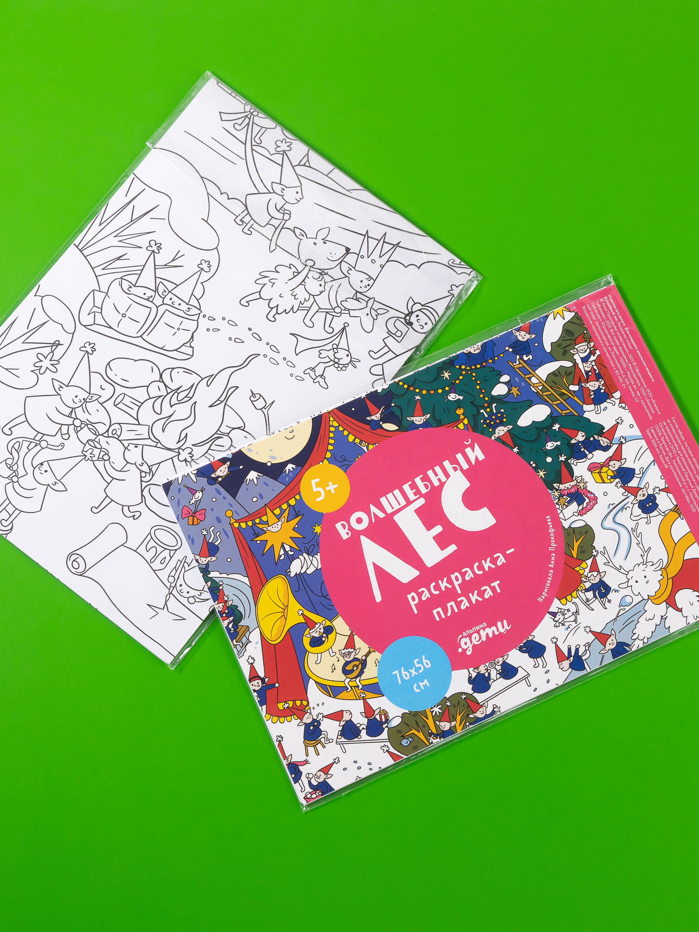 Книга Альпина. Дети Сказки. Раскраска-плакат - фото 5