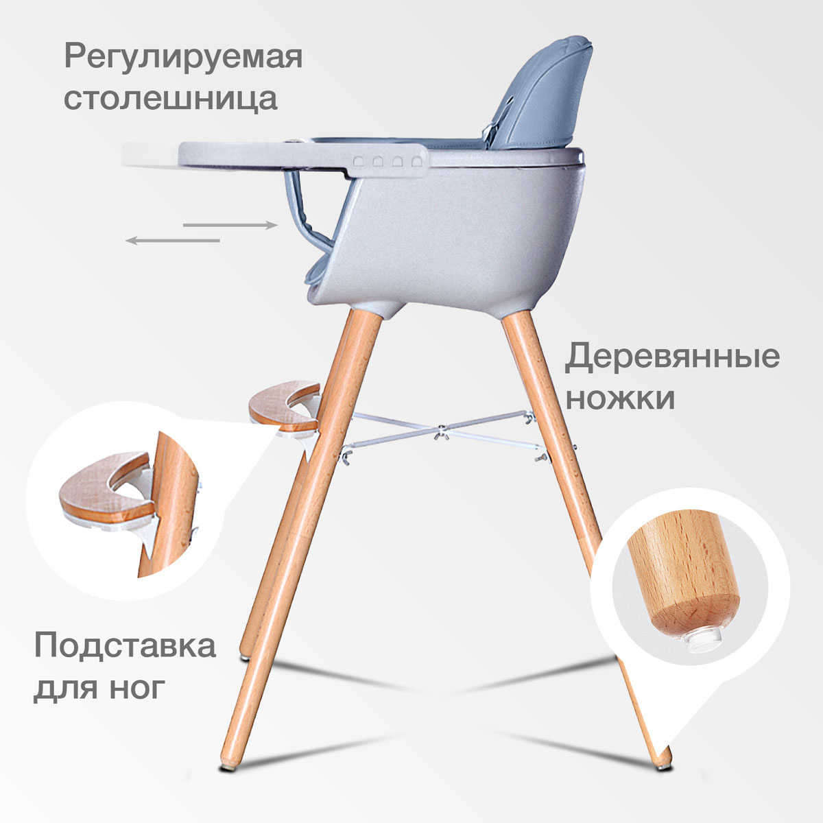 Стульчик для кормления BQ Blue - фото 2