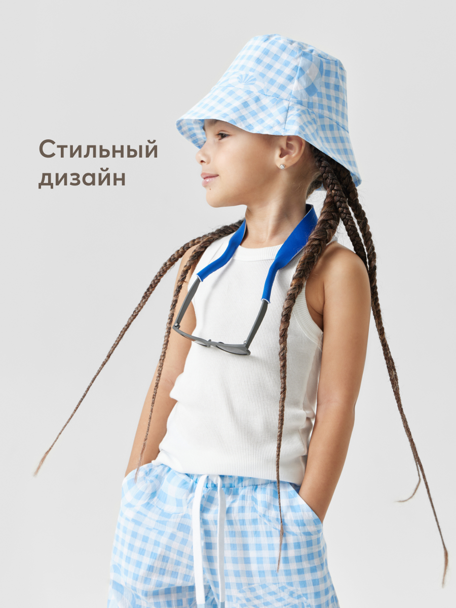 Панама Happy Baby 88113_light-blue-cell - фото 7