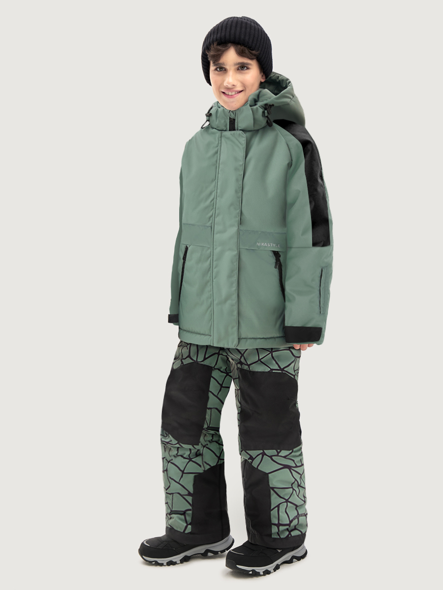 Изображение товара Зимний мембранный костюм NIKASTYLE 146 для мальчика Водонепроницаемый утепленный зимний комплект