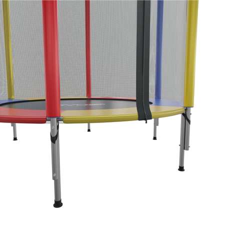 Батут каркасный evo jump EVO jump color 4,5ft с внешней сеткой 140 см