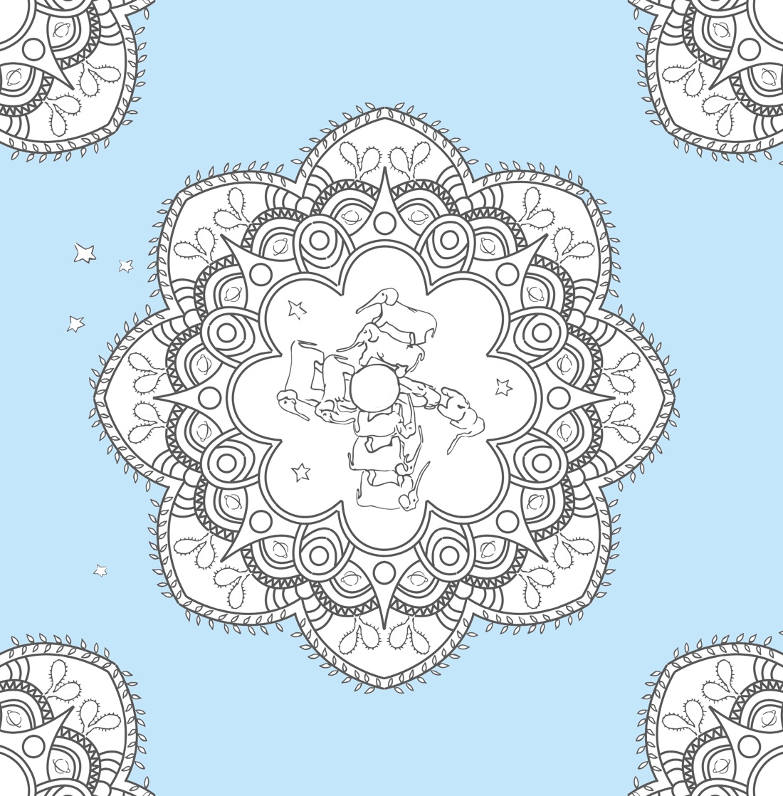 Книга Махаон Арт раскраска антистресс Сент Экзюпери А де В мире Маленького принца - фото 14