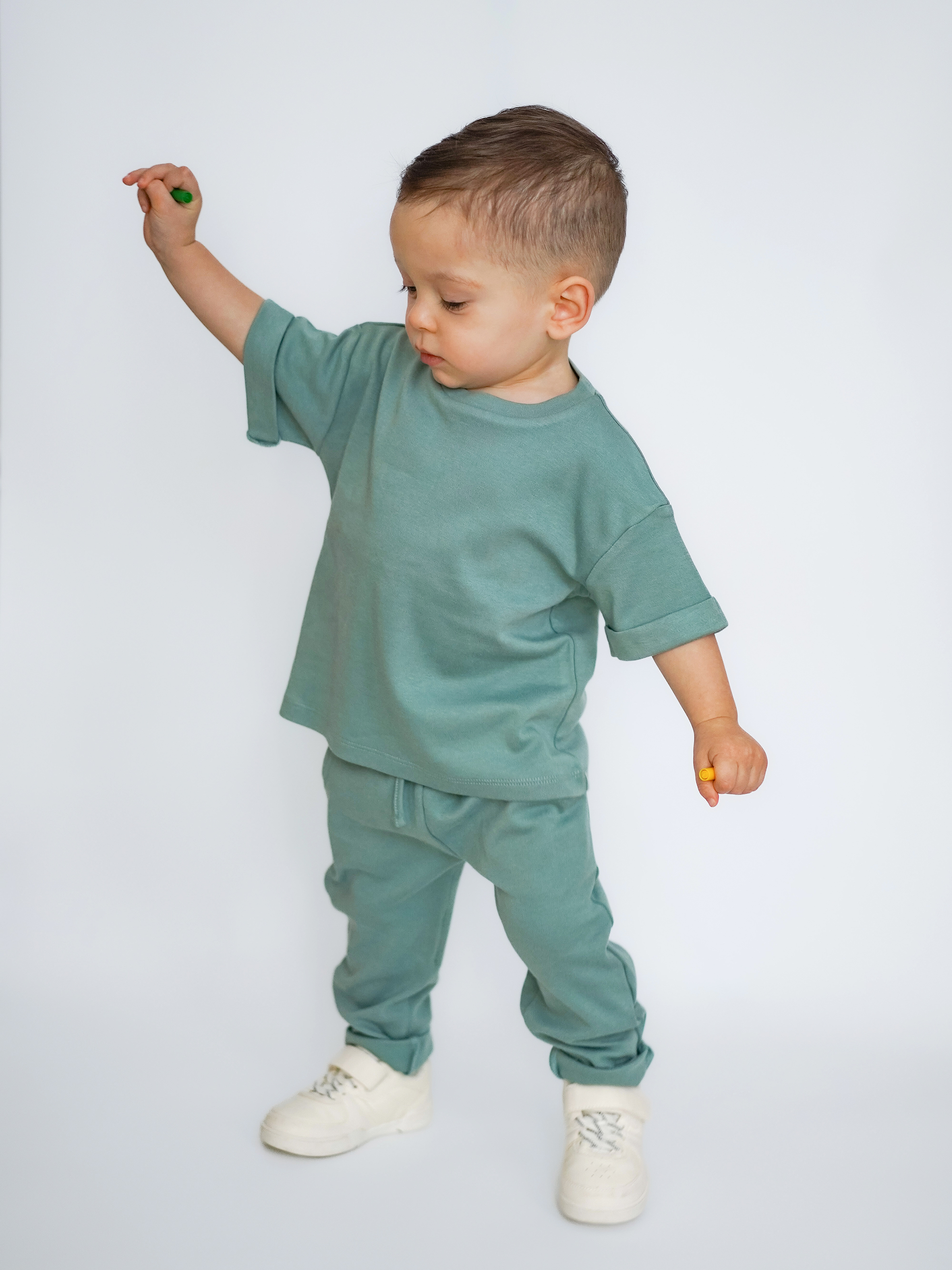 Футболка 2 шт ZipkidZ KF-513/7-черника+мятный - фото 9