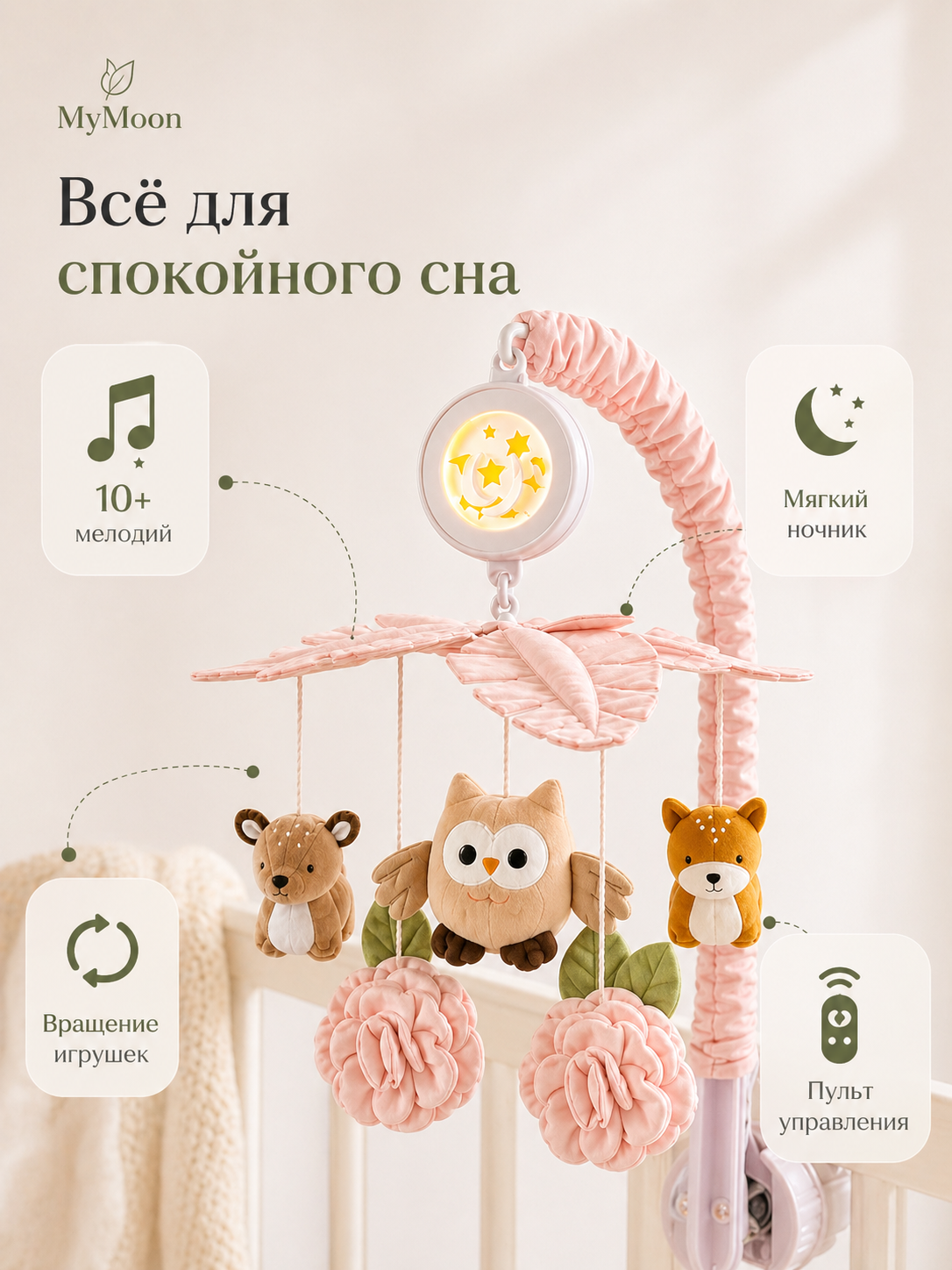 Мобиль MyMoon с проектором - фото 2