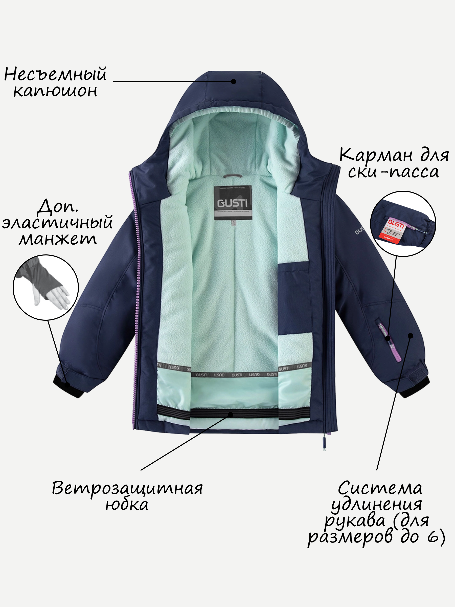 Комплект GUSTI GW5GS509-INDIGO - фото 4