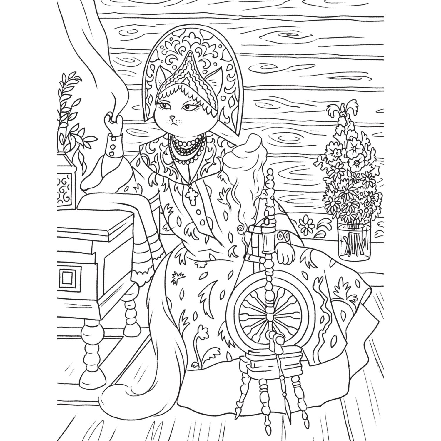 Книга Эксмо Шедевральные коты Раскрашиваем 21 иллюстрацию по мотивам известных картин - фото 8