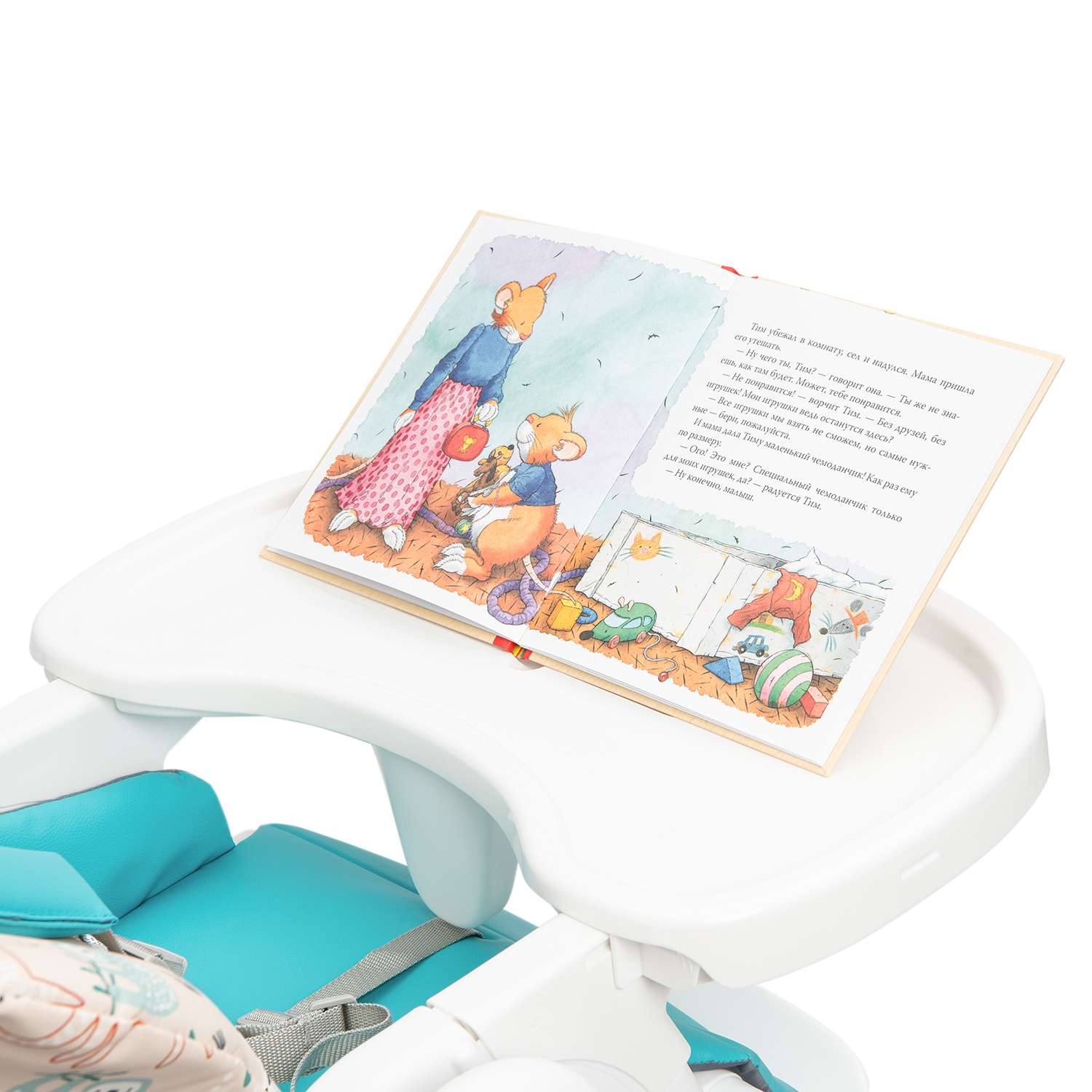 Стульчик для кормления Babyton Pretty Friends Turquoise классический - фото 17