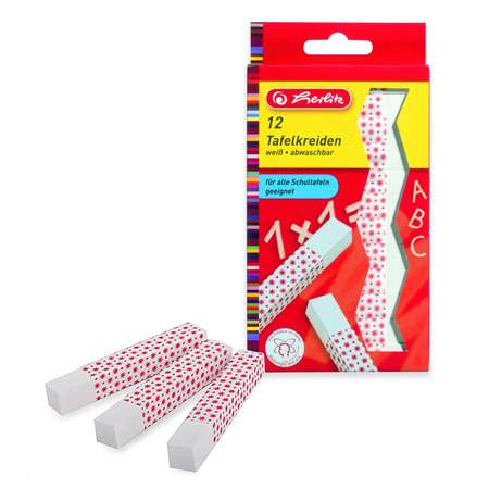 Мел сухой Herlitz 12 шт.