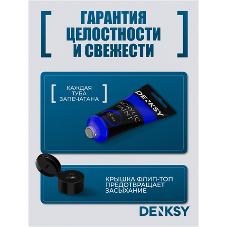 Краски акриловые DENKSY 12 цв.