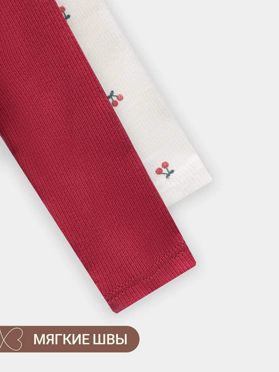 Боди 2 шт Mark Formelle (Марк Формэль) 13017-2/вишенки на молоке +кисельный - фото 5