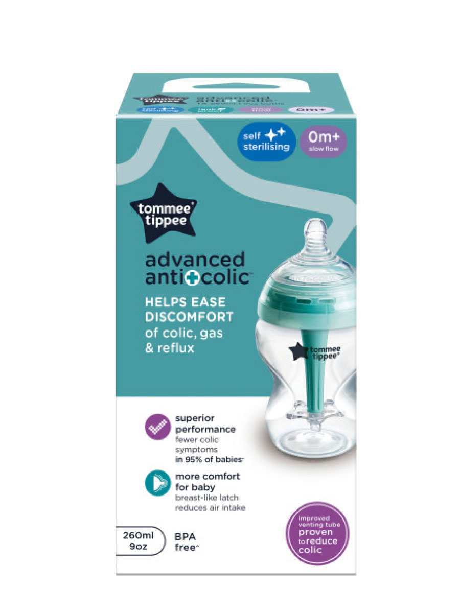 Бутылочка Tommee tippee Anti-Colic 260 мл в ассортименте - фото 8