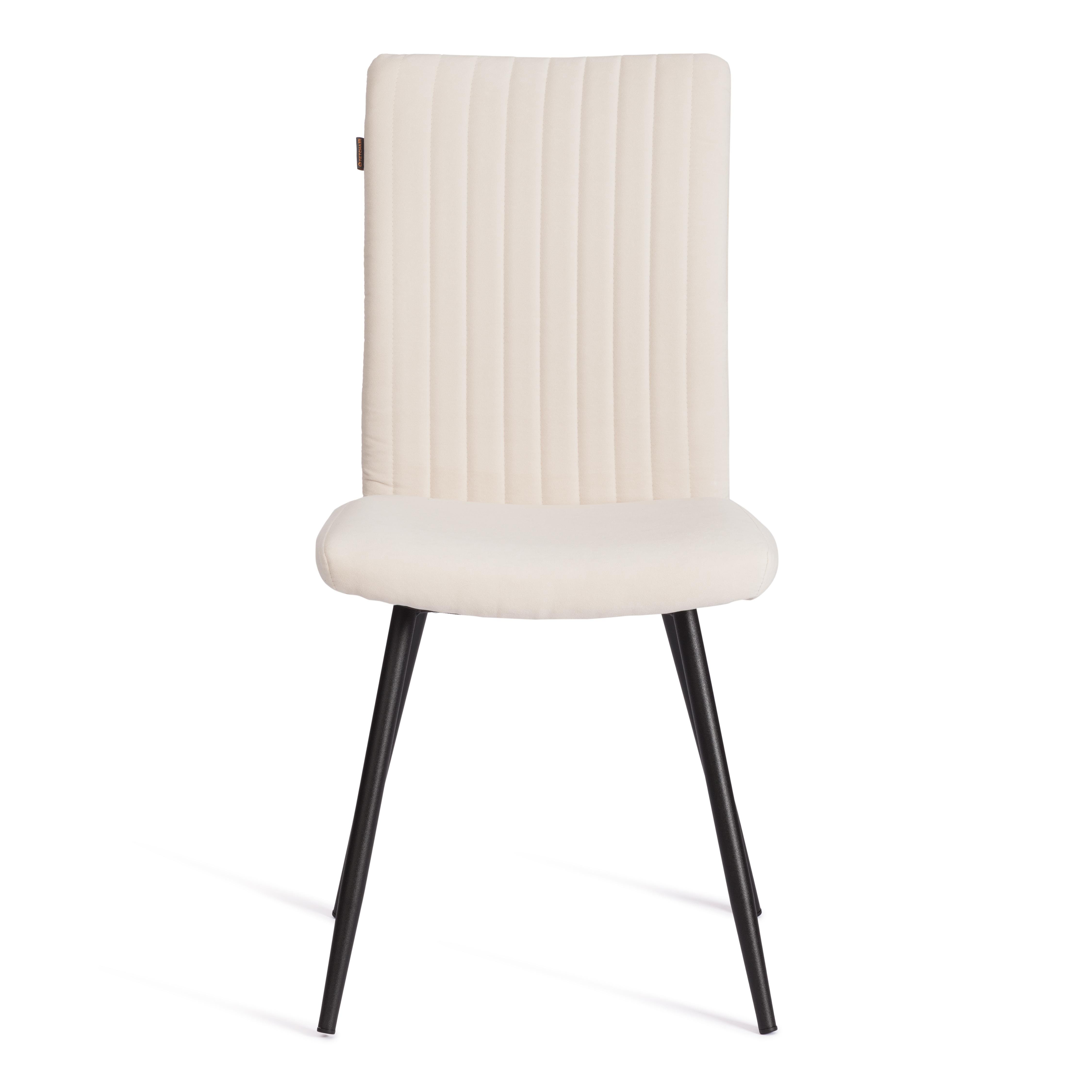 Стул TETCHAIR велюр молочный/черный 1 шт. - фото 7