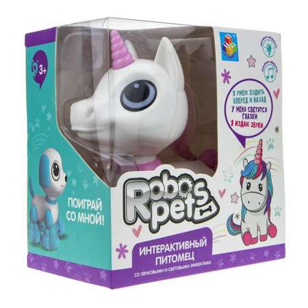 Интерактивная игрушка Robo Pets единорог розовый